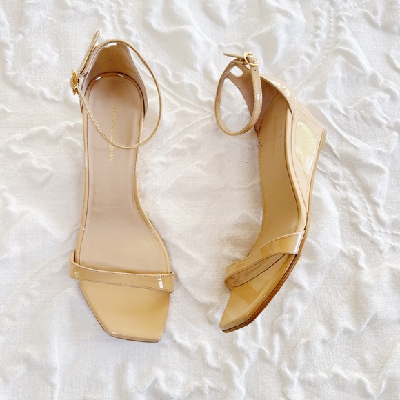 Stuart Weitzman Nudistcurve Wedge Sandal Size 9.5 New - Picture 3 of 11